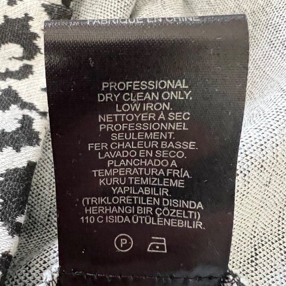 Tibi Womens Snow Leopard Knit Tank Dress Black White Sleeveless Sheath size 2 - Picture 12 of 13